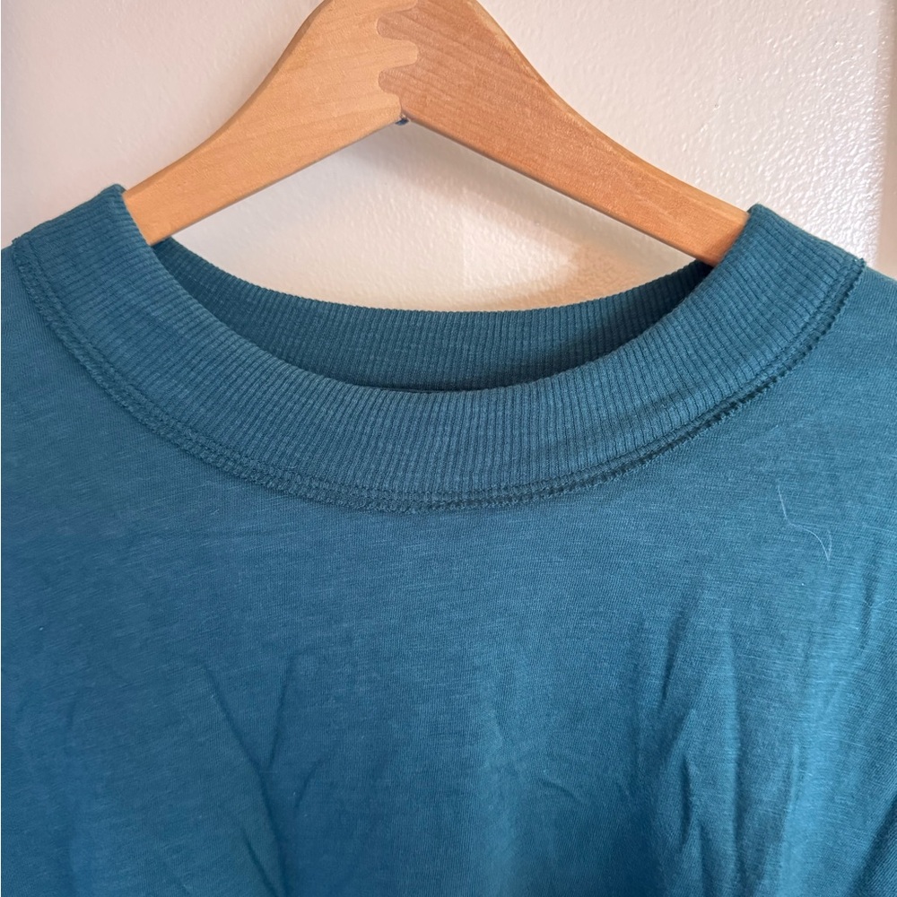 Aerie Deep Teal Long Sleeve Tee - Picture 3 of 5